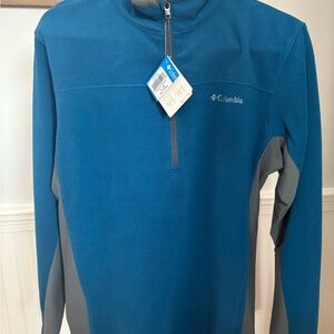 Columbia Men's Blue and Gray Fleece